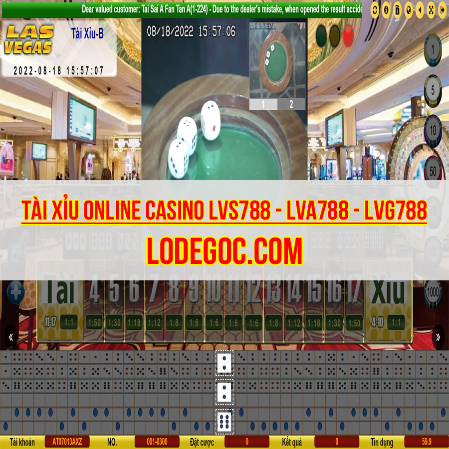 Tài xỉu online – Casino LVS788 (LVA788, LVG788)